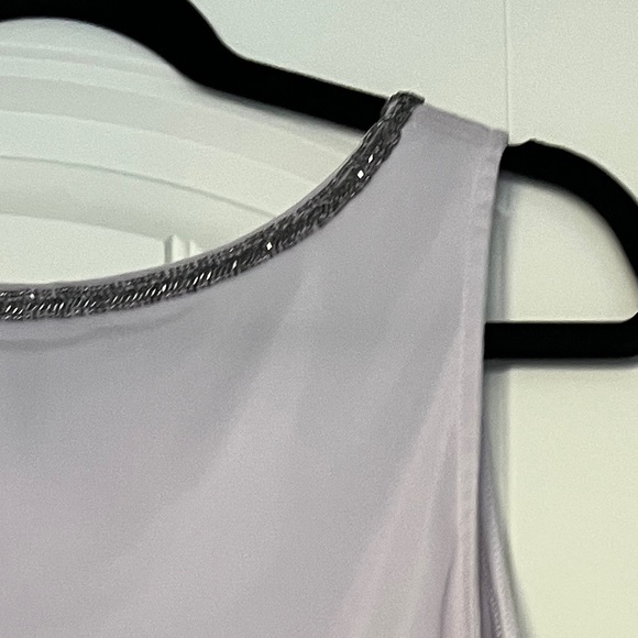 White House Black MarketLilac Beaded Embelished Tank - Picture 8 of 16